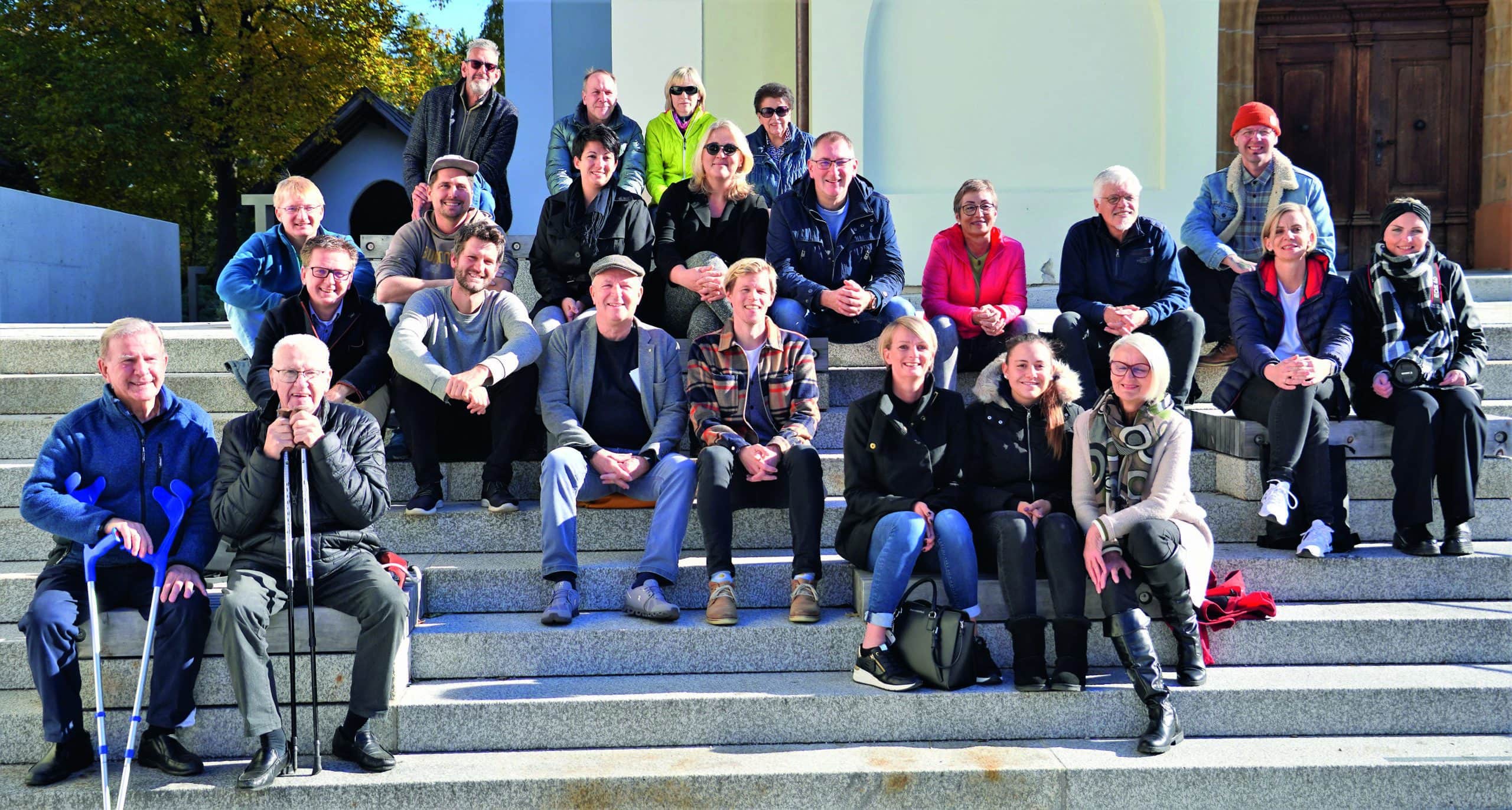 Mitglieder und UnterstützerInnen der Liste neu beim Pressetermin am 27. Oktober 2021 in Wattens