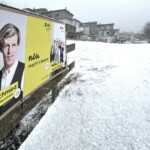 Wahlplakat in Wattens